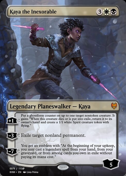 Kaya the Inexorable highlighted card art