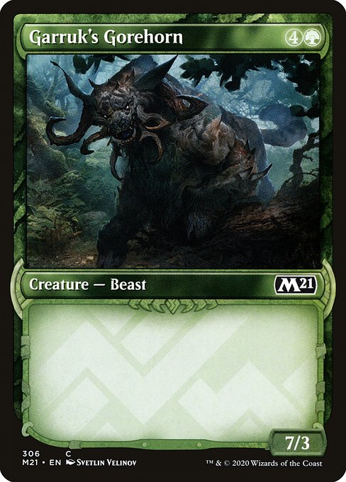 Garruk's Gorehorn from Core Set 2021