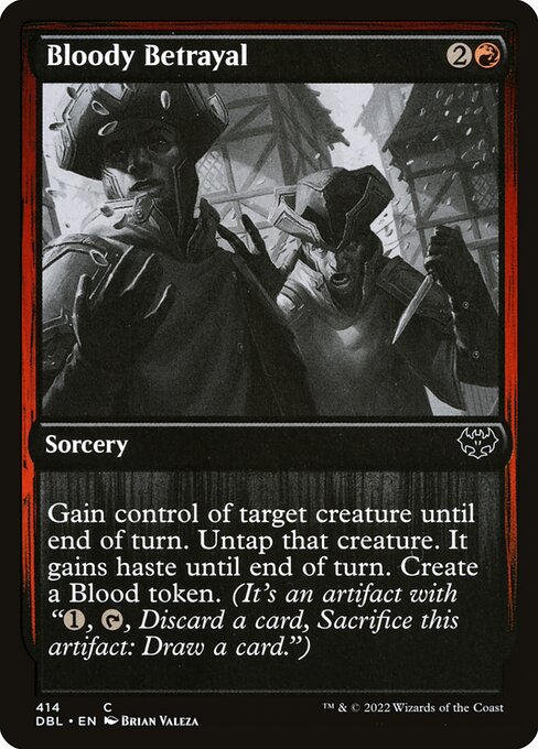 Bloody Betrayal highlighted card art