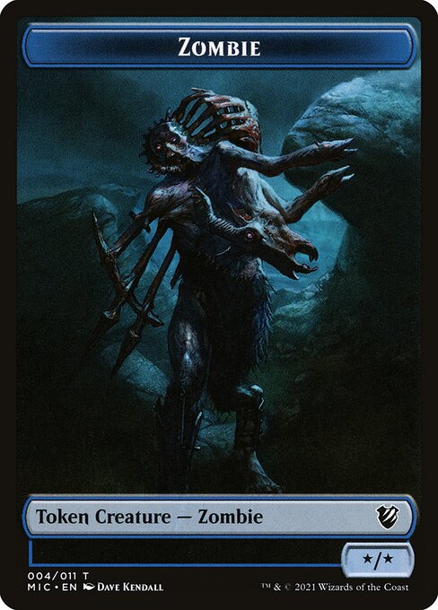 Zombie from Midnight Hunt Commander Tokens