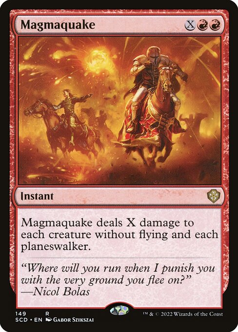 Magmaquake highlighted card art
