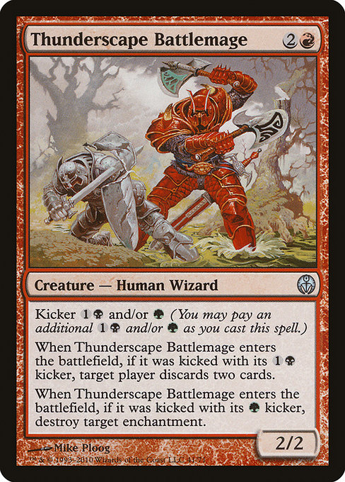 Thunderscape Battlemage highlighted card art