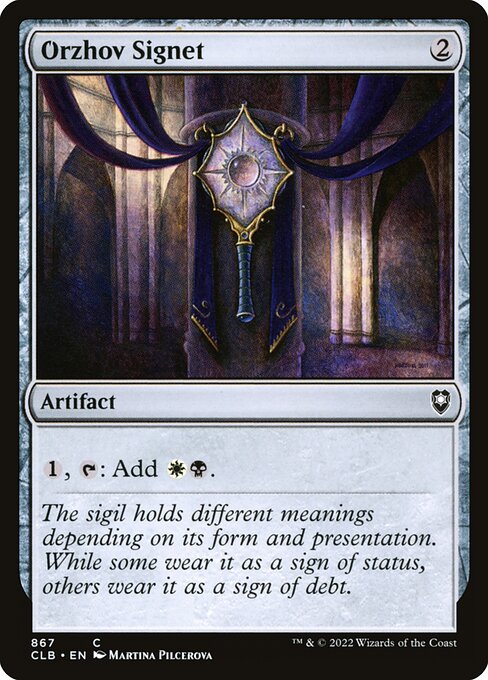 Orzhov Signet from Commander Legends: Battle for Baldur's Gate
