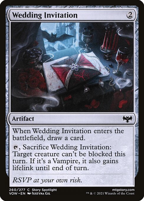 Wedding Invitation from Innistrad: Crimson Vow