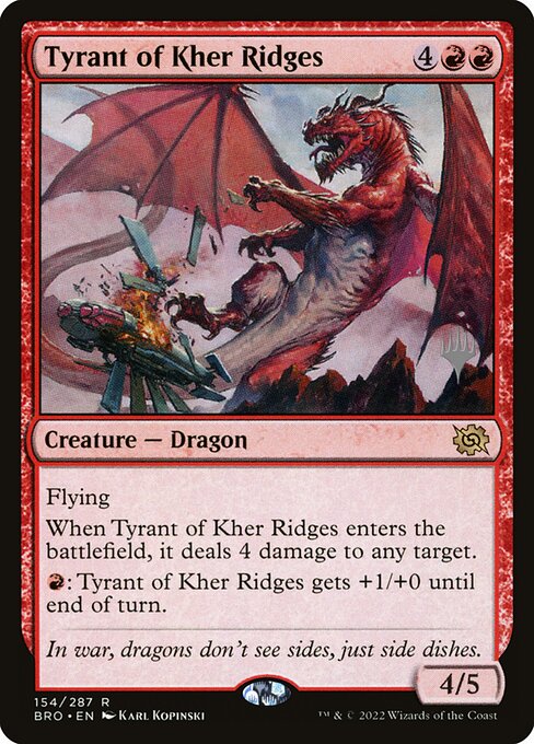 Tyrant of Kher Ridges from The Brothers' War Promos