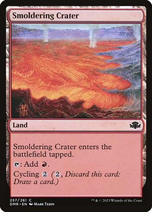 Smoldering Crater highlighted card art