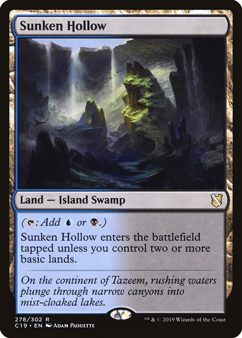 Sunken Hollow from Commander 2019
