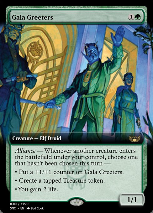 Gala Greeters highlighted card art