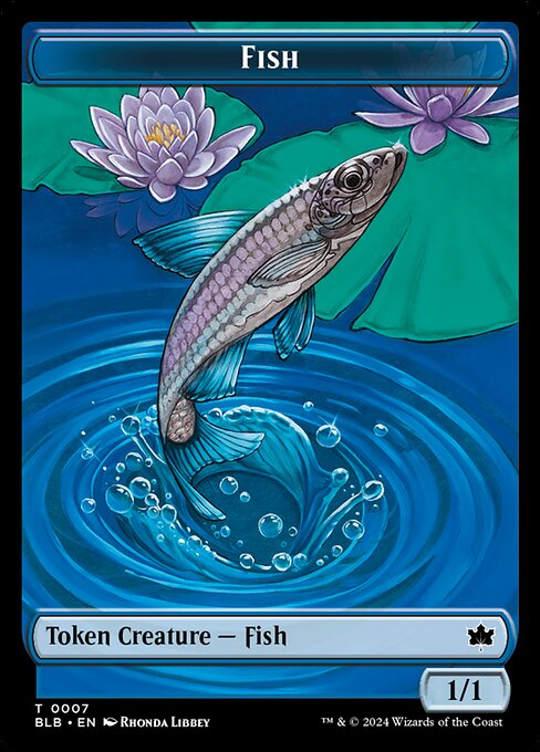 Fish from Bloomburrow Tokens