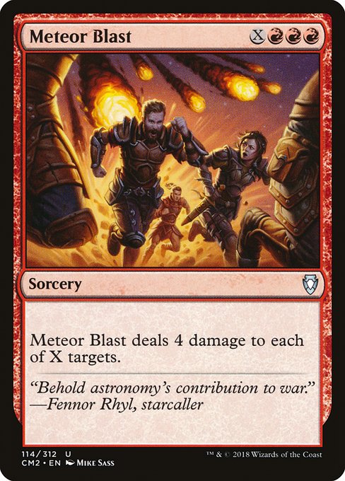 Meteor Blast highlighted card art