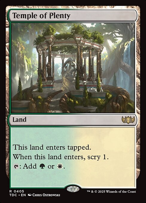 Temple of Plenty from Tarkir: Dragonstorm Commander