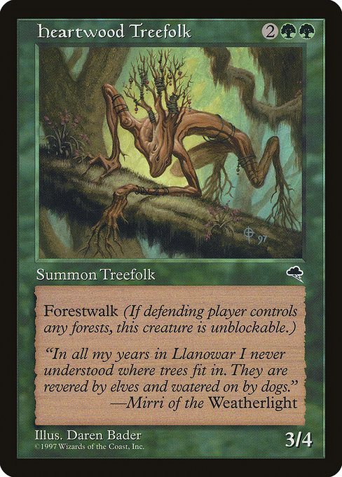 Heartwood Treefolk highlighted card art