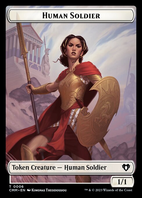 Human Soldier from Commander Masters Tokens