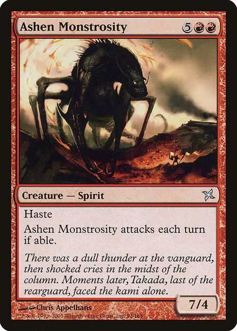 Ashen Monstrosity highlighted card art