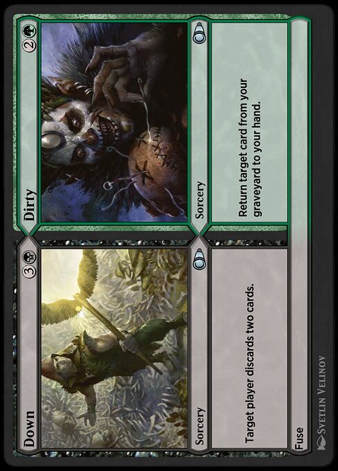 Down // Dirty highlighted card art