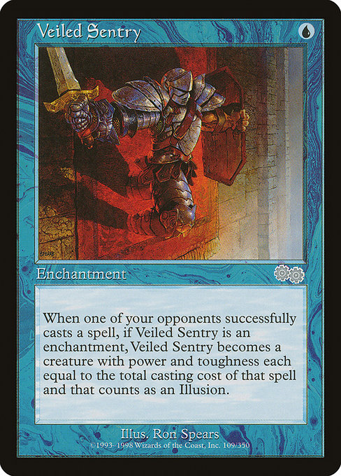 Veiled Sentry highlighted card art