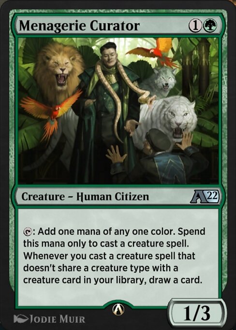 Menagerie Curator highlighted card art