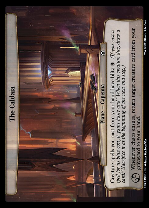 The Caldaia highlighted card art