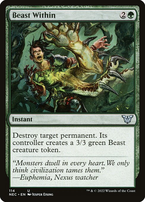 Beast Within from Neon Dynasty Commander