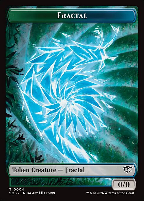Fractal from Secrets of Strixhaven Tokens