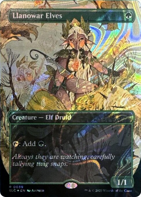 Llanowar Elves highlighted card art
