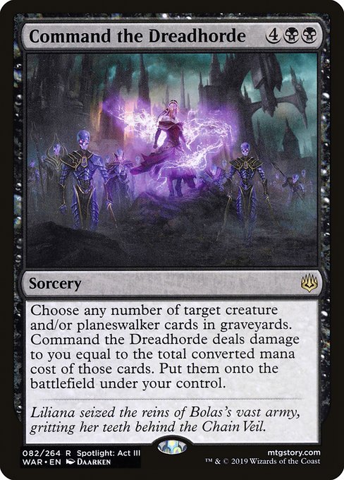 Command the Dreadhorde highlighted card art
