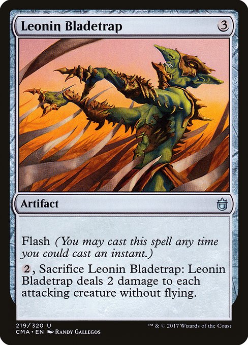 Leonin Bladetrap highlighted card art