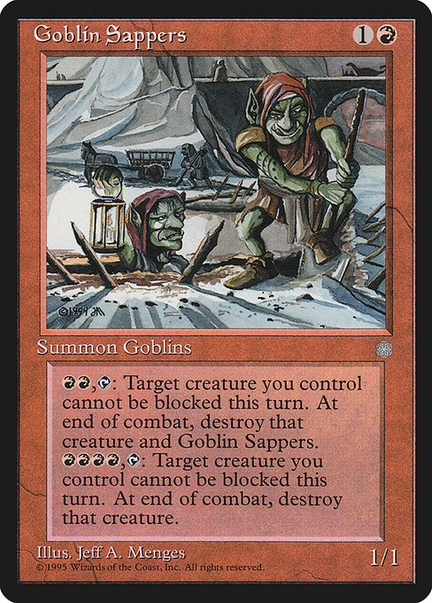 Goblin Sappers highlighted card art