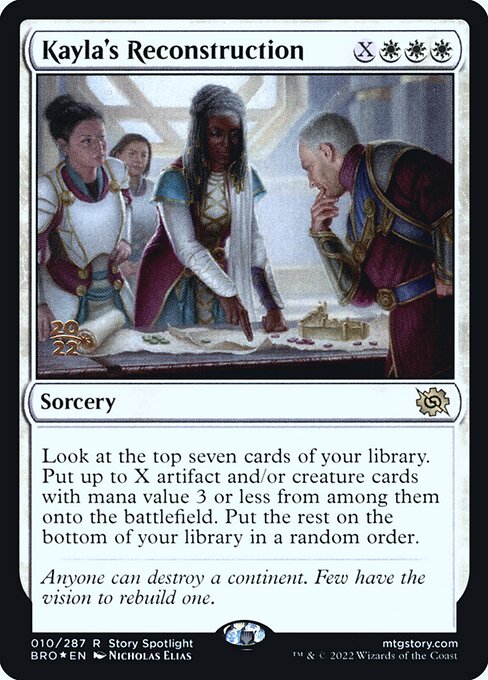 Kayla's Reconstruction from The Brothers' War Promos