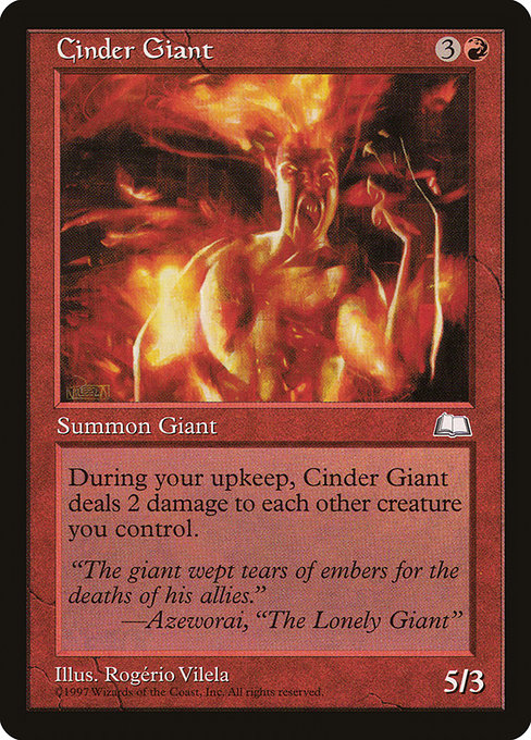 Cinder Giant highlighted card art