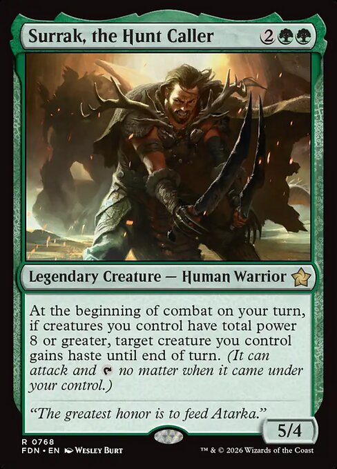 Surrak, the Hunt Caller highlighted card art