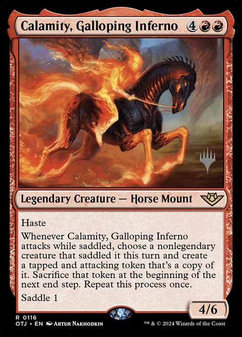 Calamity, Galloping Inferno from Outlaws of Thunder Junction Promos