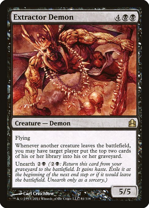 Extractor Demon from Commander 2011