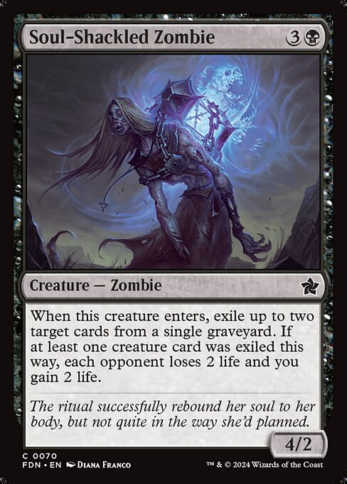 Soul-Shackled Zombie highlighted card art
