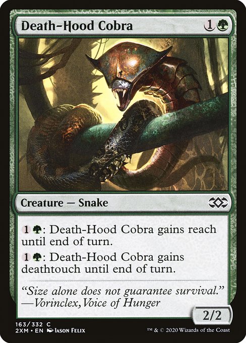 Death-Hood Cobra highlighted card art