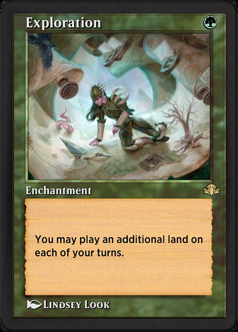 Exploration highlighted card art