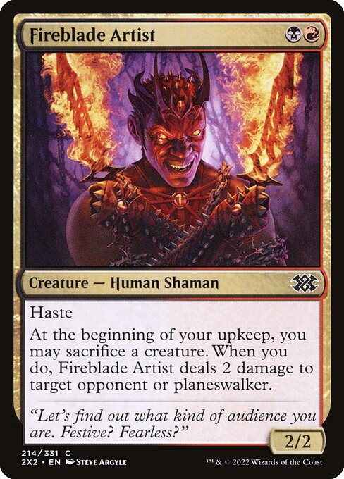 Fireblade Artist highlighted card art