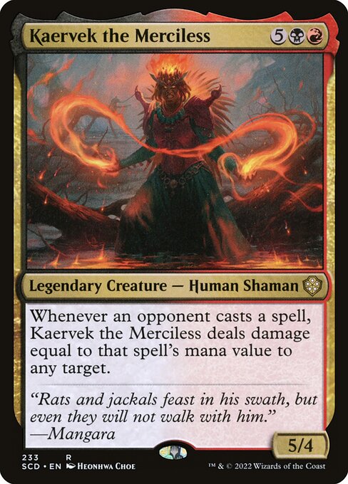 Kaervek the Merciless from Starter Commander Decks