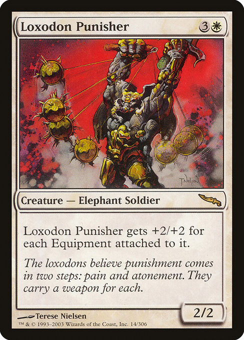 Loxodon Punisher highlighted card art
