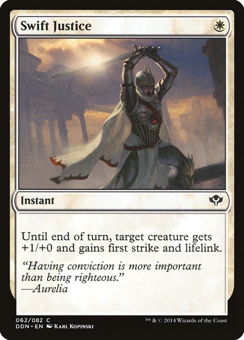 Swift Justice from Duel Decks: Speed vs. Cunning