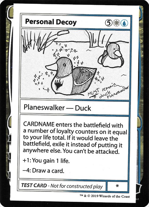 Personal Decoy highlighted card art