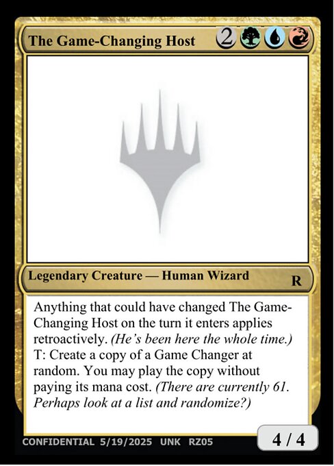 The Game-Changing Host highlighted card art