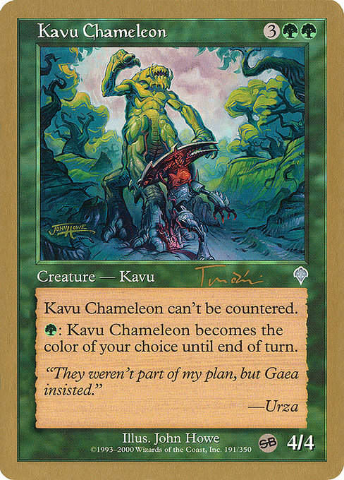 Kavu Chameleon from World Championship Decks 2001
