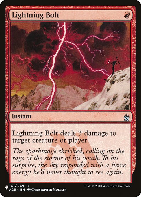 Lightning Bolt from The List