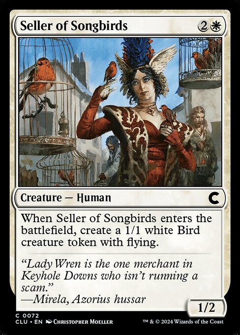 Seller of Songbirds highlighted card art