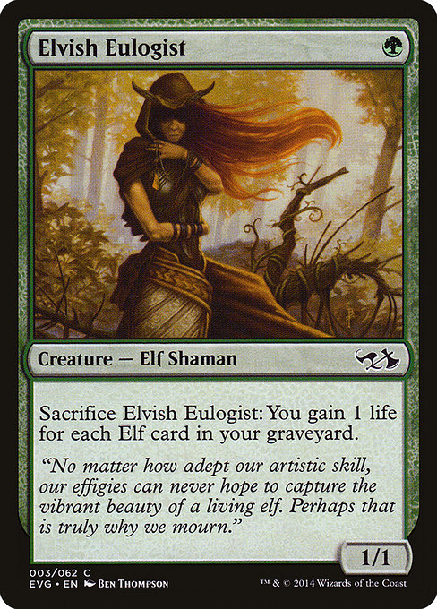 Elvish Eulogist highlighted card art