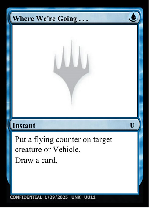 Where We're Going... highlighted card art