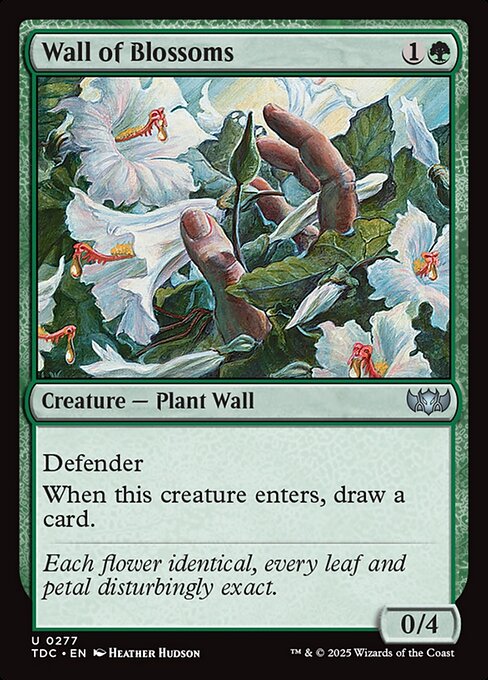 Wall of Blossoms highlighted card art