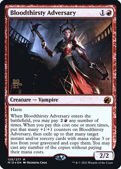 Bloodthirsty Adversary from Innistrad: Midnight Hunt Promos