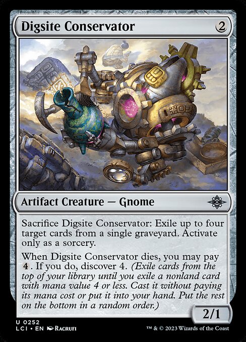 Digsite Conservator highlighted card art